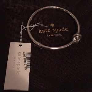 NWT Kate Spade bangle silver knot